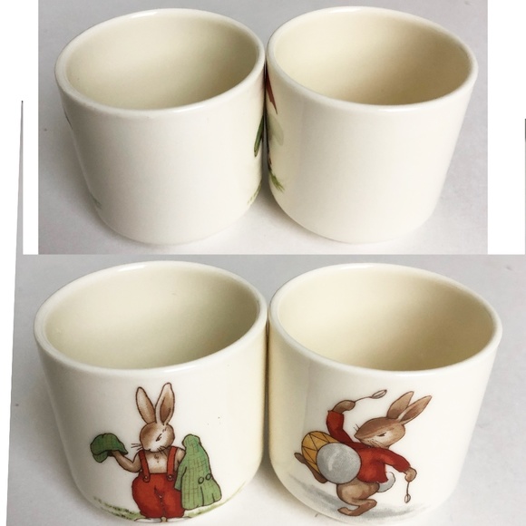 Royal Dalton Bunnykins Egg Cups Set of 2 Vintage - Picture 4 of 5